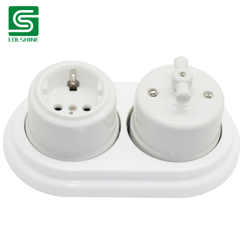 vintage porcelain surface mounted switches and sockets